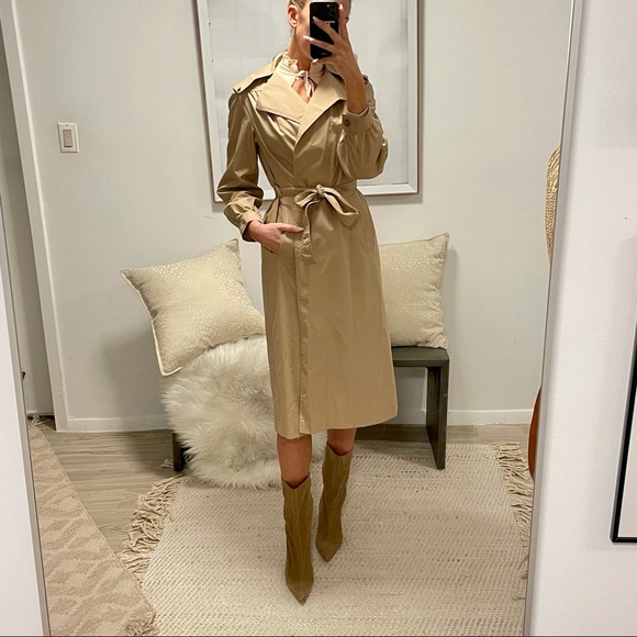 RARE vintage novelty trench by fox run “The Hunt” sz small-medium - Picture 3 of 6